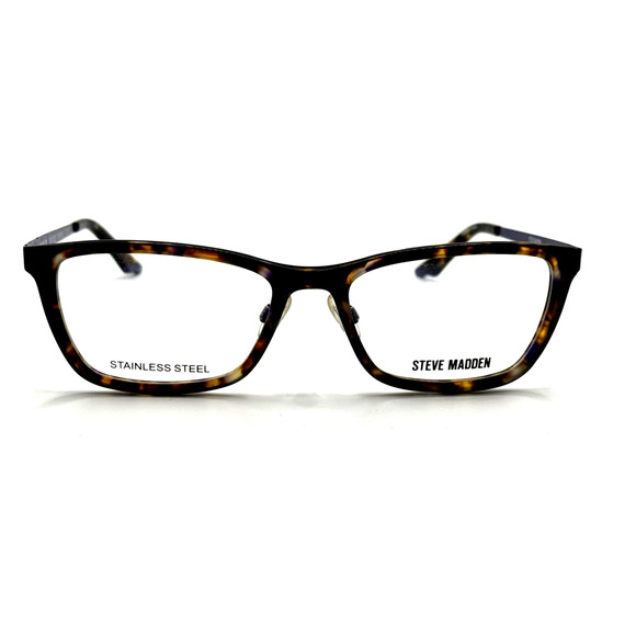 STEVEN MADDEN STAYCEE PURPLE TORTOISE EYEGLASSES SUNGLASSES FRAMES 53-17-140 - Picture 1 of 3